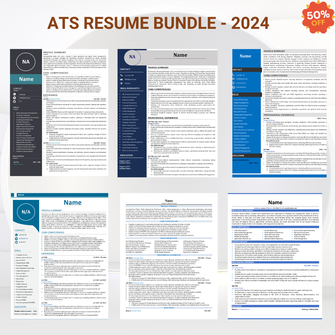 ATS-Optimized Executive Resume Templates