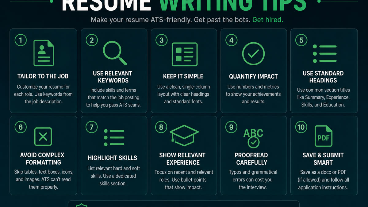 Seven resume writing tips to make a CV stand out to ATS and recruiters