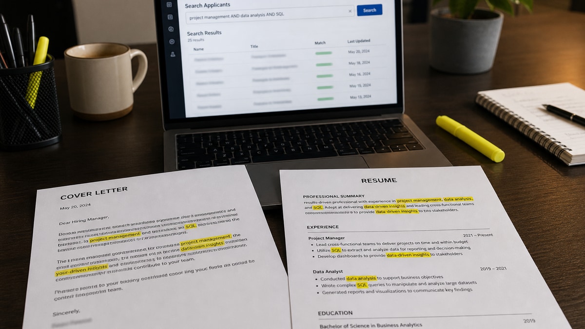 A Cover Letter May Be Searched for Keywords (2026) — HireFlow career guide