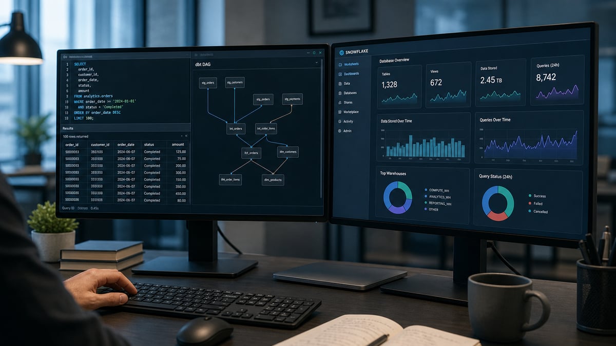 Analytics engineer resume keywords for US ATS: SQL, dbt, Snowflake, and Airflow on a data stack dashboard