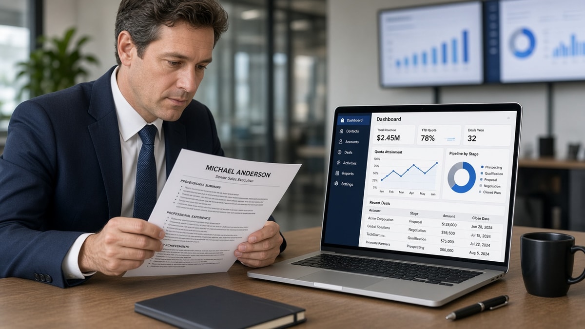 ATS Resume for Sales Roles: Quota, CRM & Format Guide — HireFlow career guide