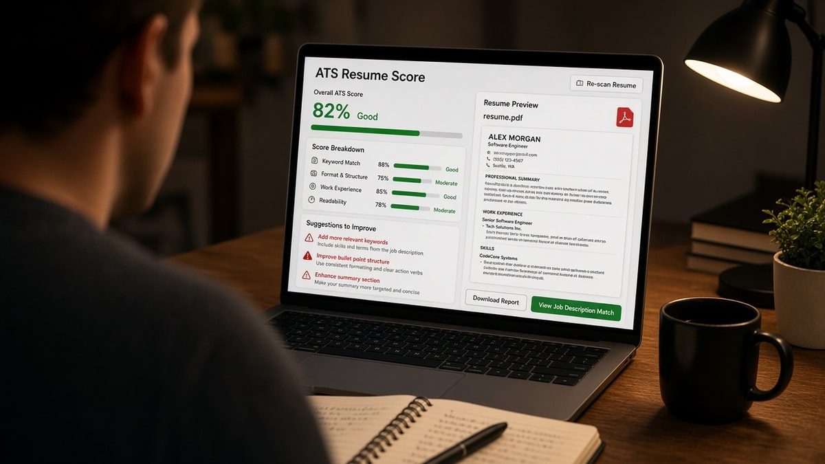 ATS Resume Score Explained for US Job Seekers — HireFlow career guide