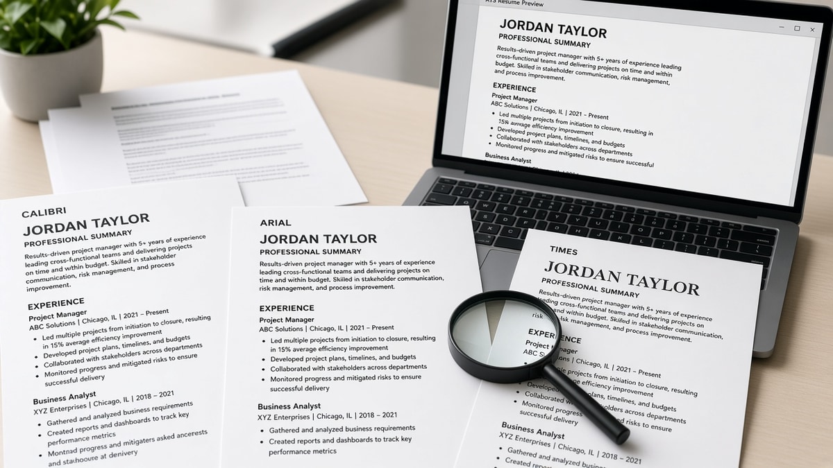 Best Fonts for ATS Resumes (What to Avoid) — HireFlow career guide