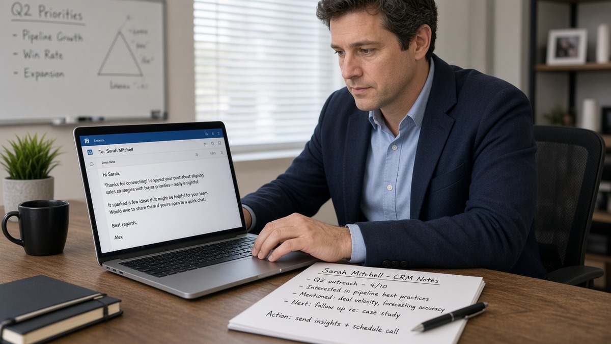LinkedIn Networking Scripts Mid-Level Sales: Follow-Up — HireFlow career guide