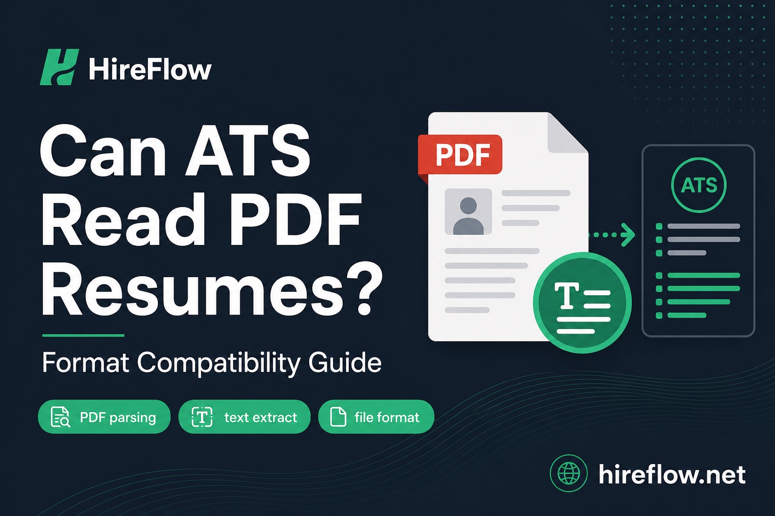 Can ATS read PDF resumes — text-based PDF versus scanned image versus DOCX explained on hireflow.net