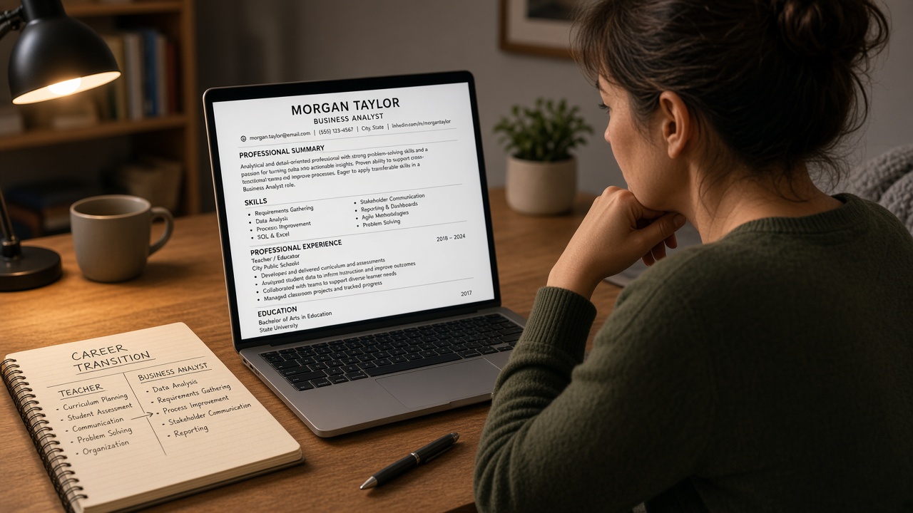Career Change Resume Examples for US Professionals — HireFlow career guide