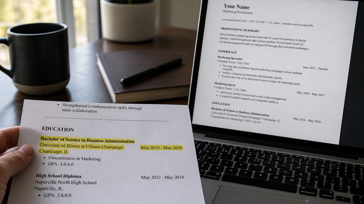 Education Section Formatting for ATS (Examples) | HireFlow — HireFlow career guide