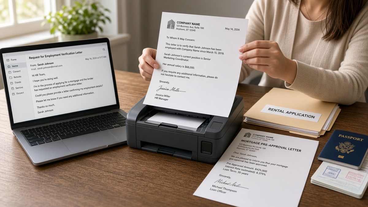 Employment Verification Letter: Template & Samples — HireFlow career guide