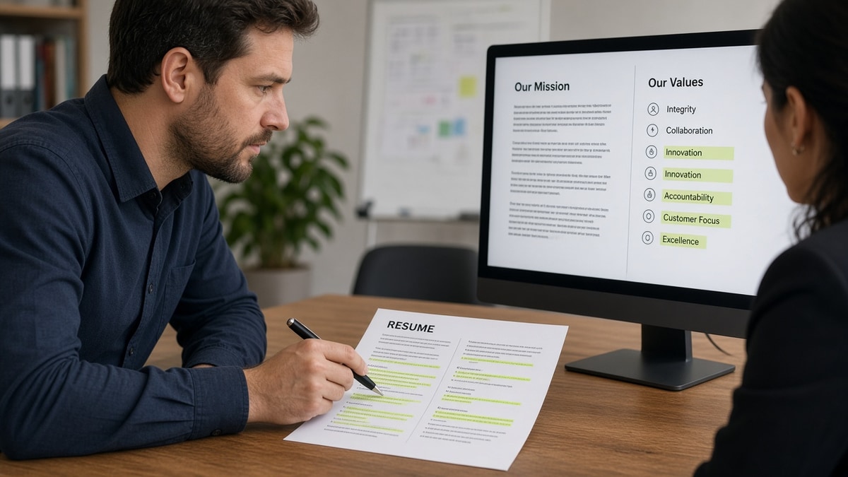 Free Resume Checker: Aligning Your CV with Company Values — HireFlow career guide