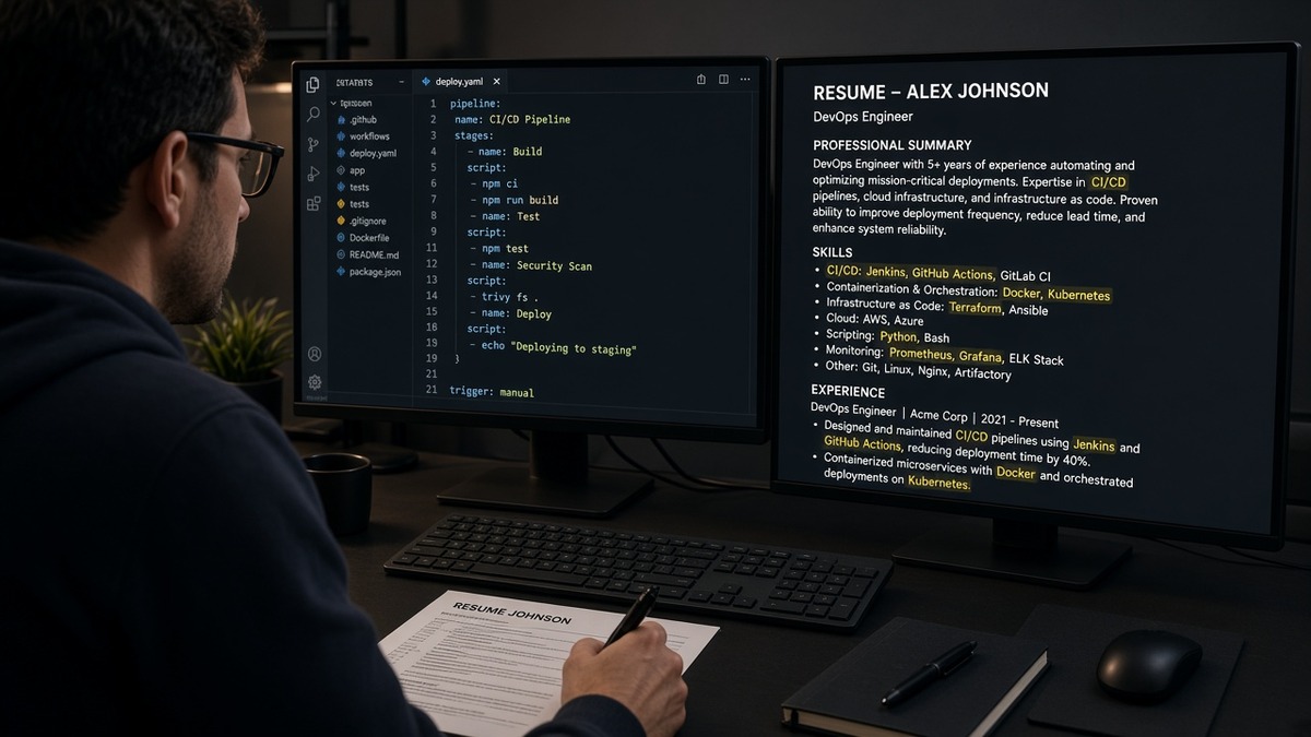 GitLab CI Resume Keywords for US DevOps Roles — HireFlow career guide