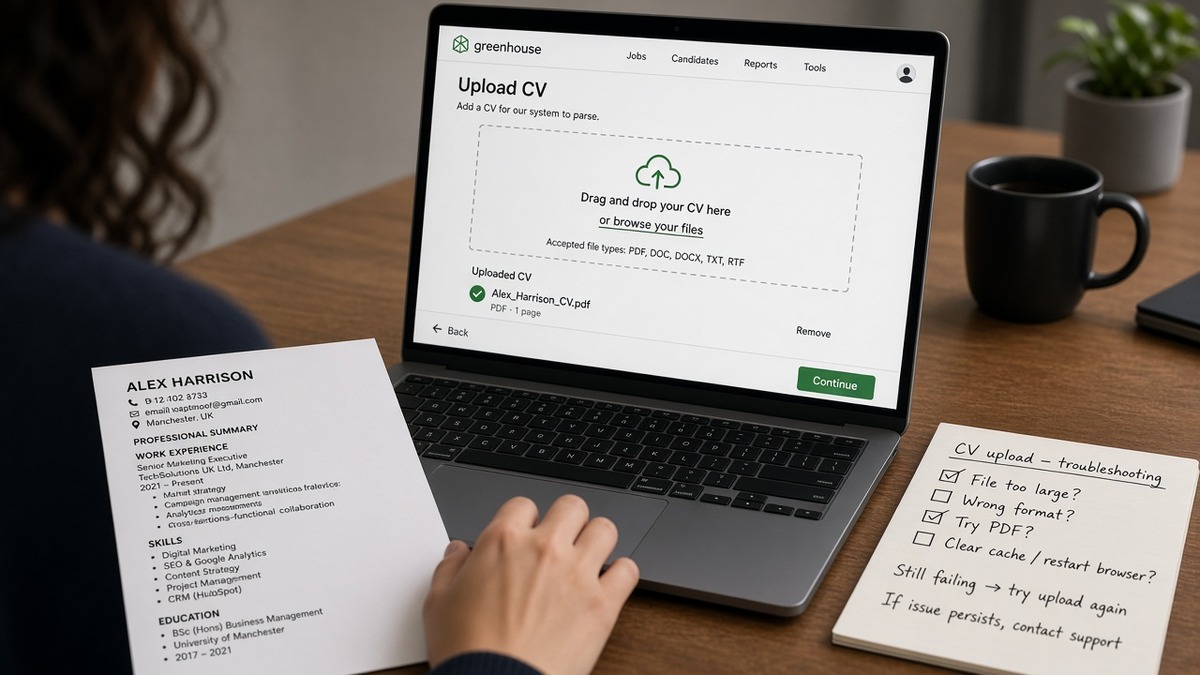 Greenhouse ATS UK CV Guide: Avoid Parsing Errors — HireFlow career guide