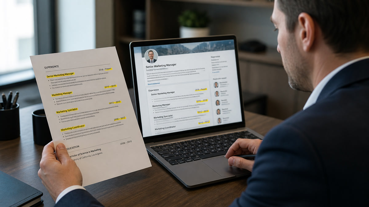 How Recruiters Validate Experience on LinkedIn (US) — HireFlow career guide
