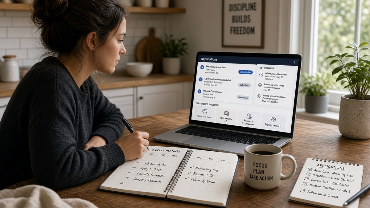 Build a US Job Search Routine That Gets Interviews — HireFlow career guide