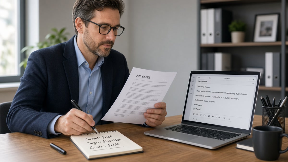 How to Counteroffer Without Losing the Offer — HireFlow career guide
