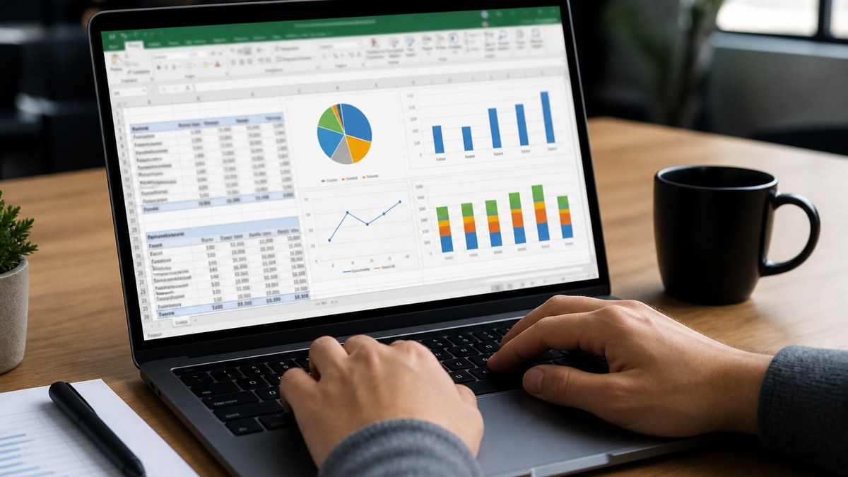 Resume Skills section listing Microsoft Excel with pivot tables, VLOOKUP, Power Query, and VBA alongside experience bullets showing spreadsheet outcomes