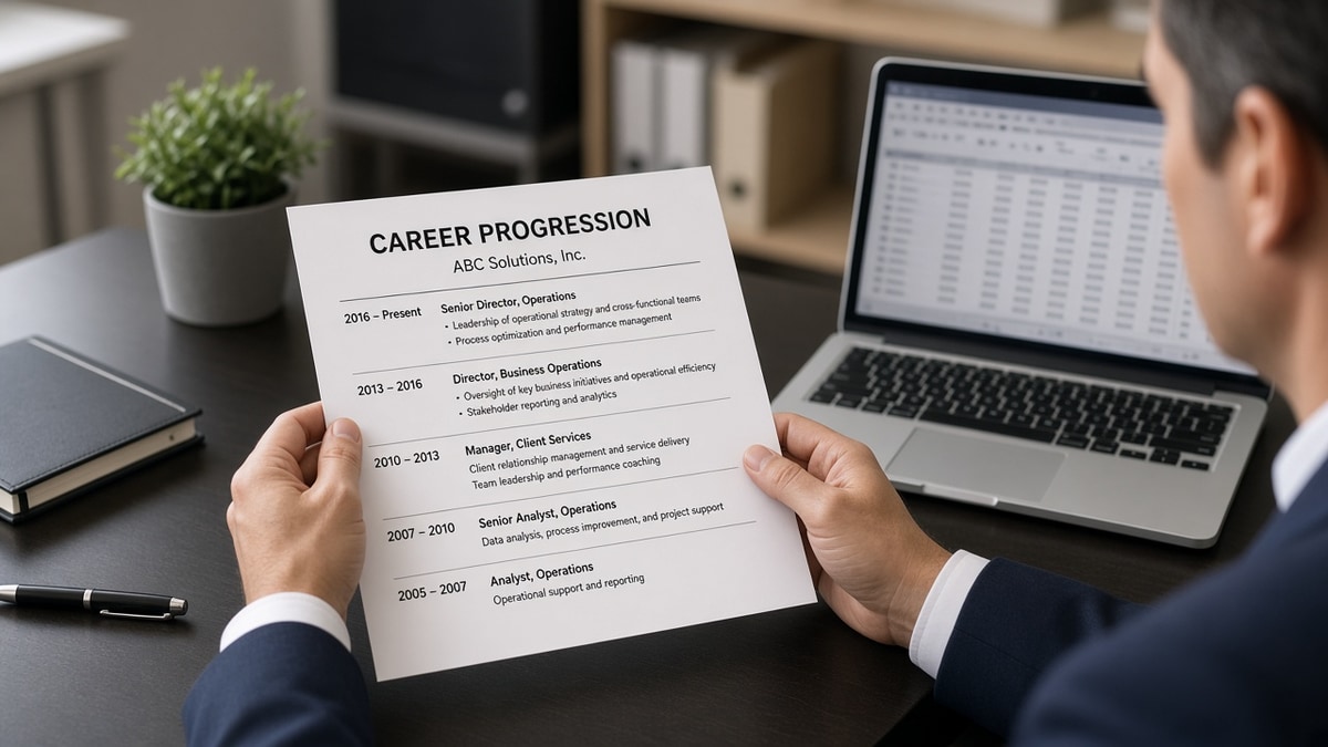 How to List Multiple Roles Under One Employer — HireFlow career guide