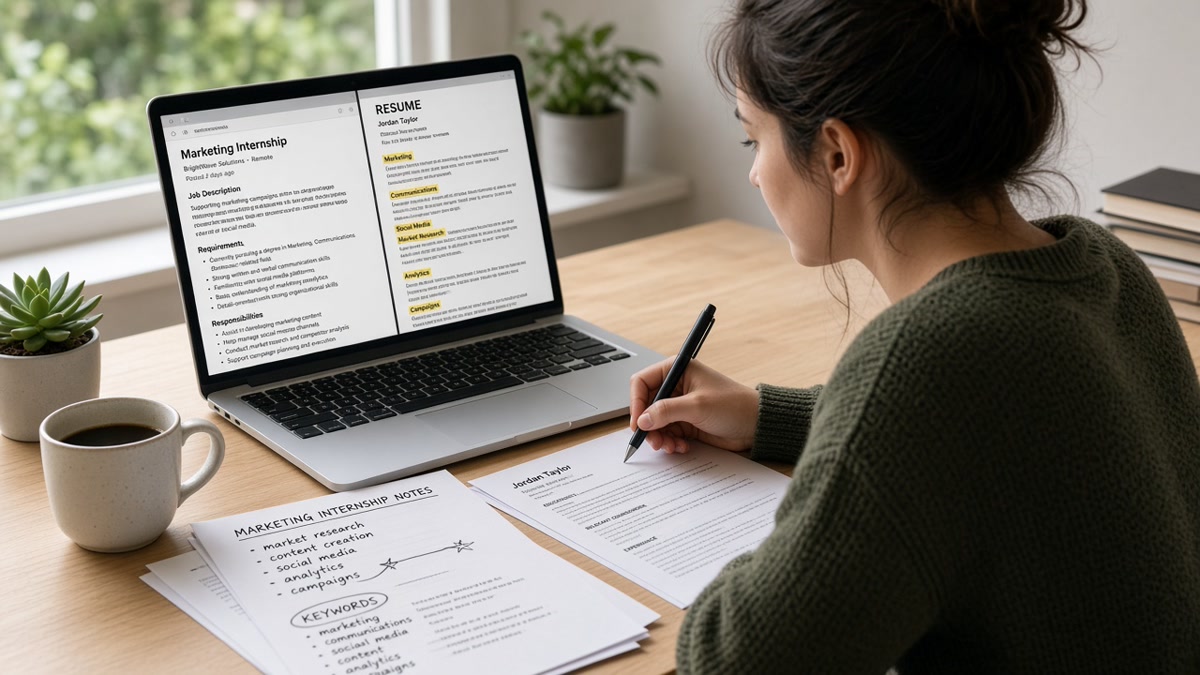How to Tailor Your Resume for Job Match Scores in US Entry-Level Marketing Positions — HireFlow career guide