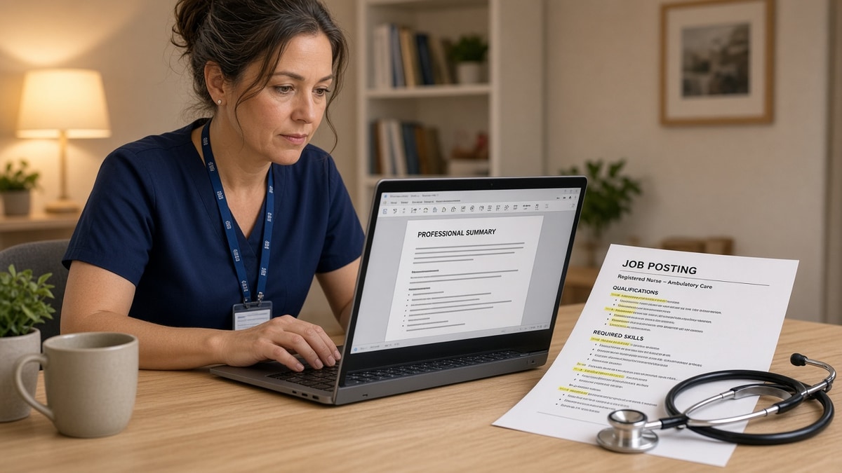 Tailor Resume Using Job Match Scores for US Healthcare — HireFlow career guide