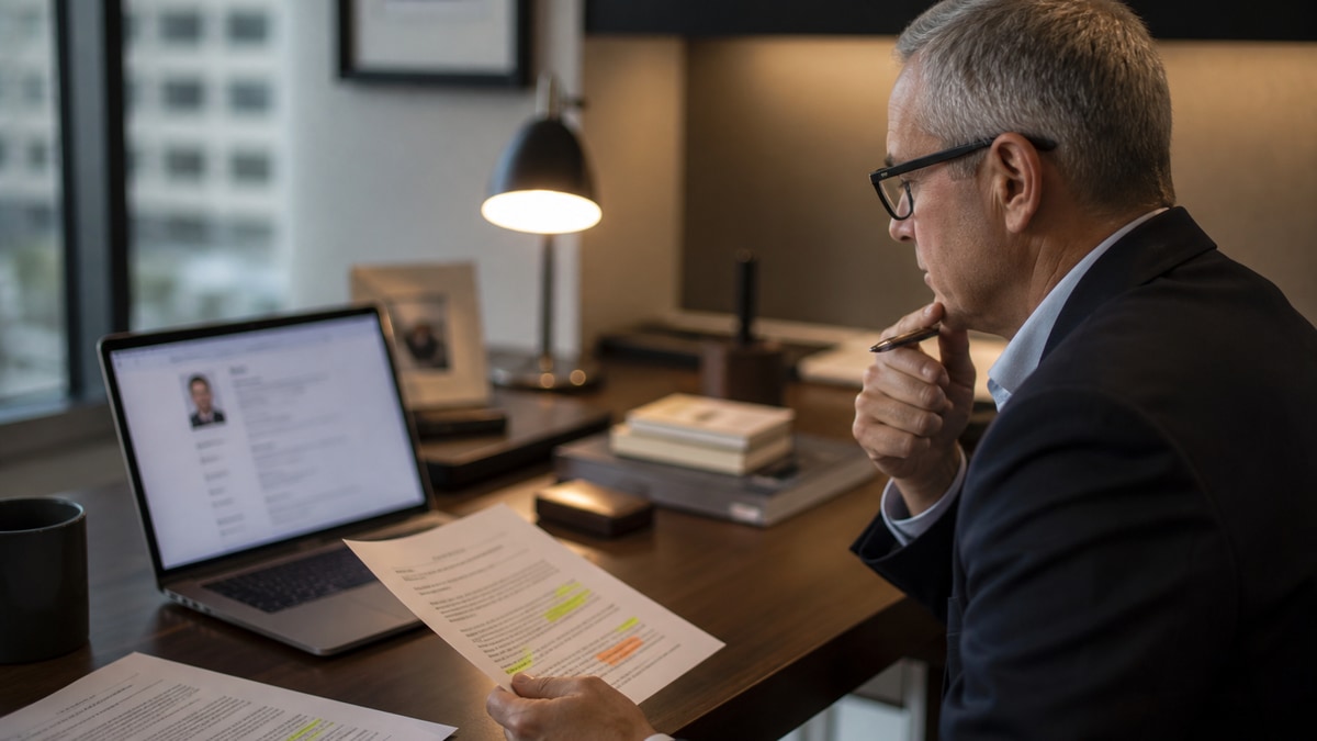 Tailor US Senior Finance Resumes With Match Scores — HireFlow career guide