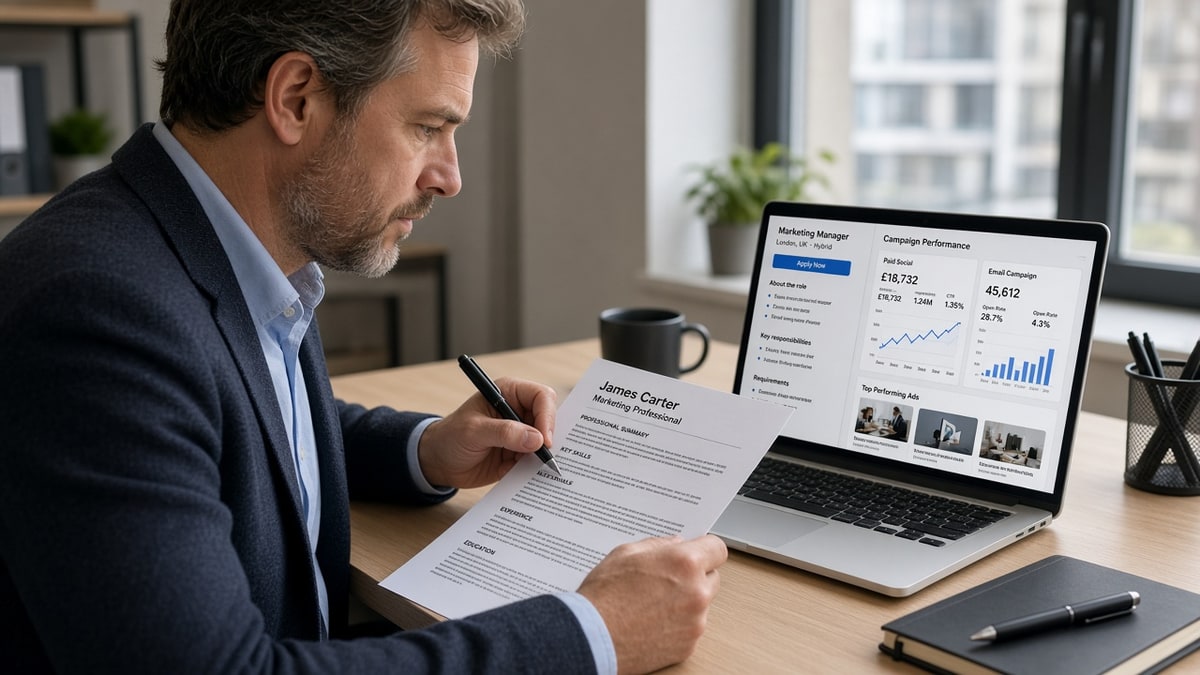 Tailor Your UK CV for Job Match: Mid-Level Marketing — HireFlow career guide