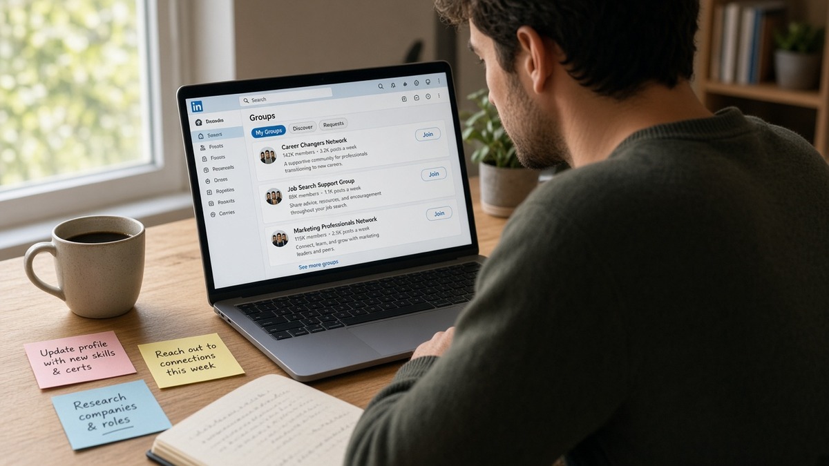 How to Use LinkedIn Groups for Job Search (US) — HireFlow career guide