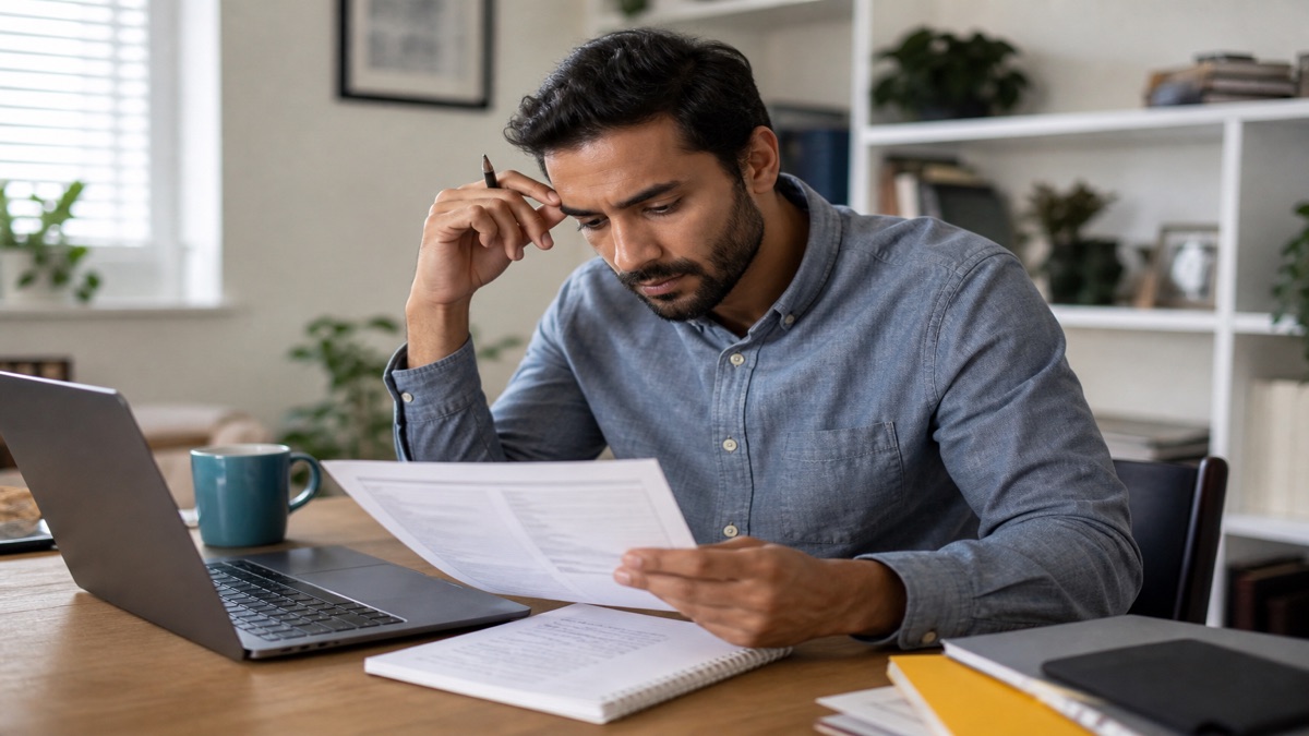 Job seeker comparing a job ad to negotiation notes