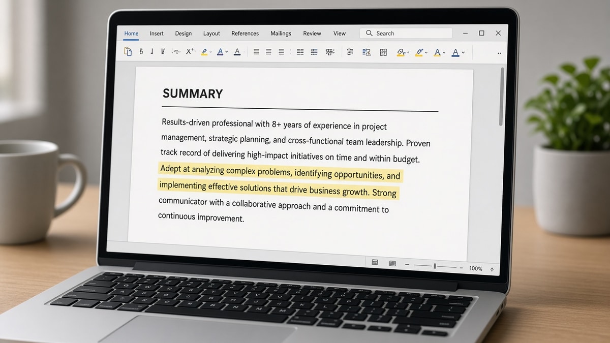 Write a Resume Summary That Passes ATS and Sounds Human — HireFlow career guide
