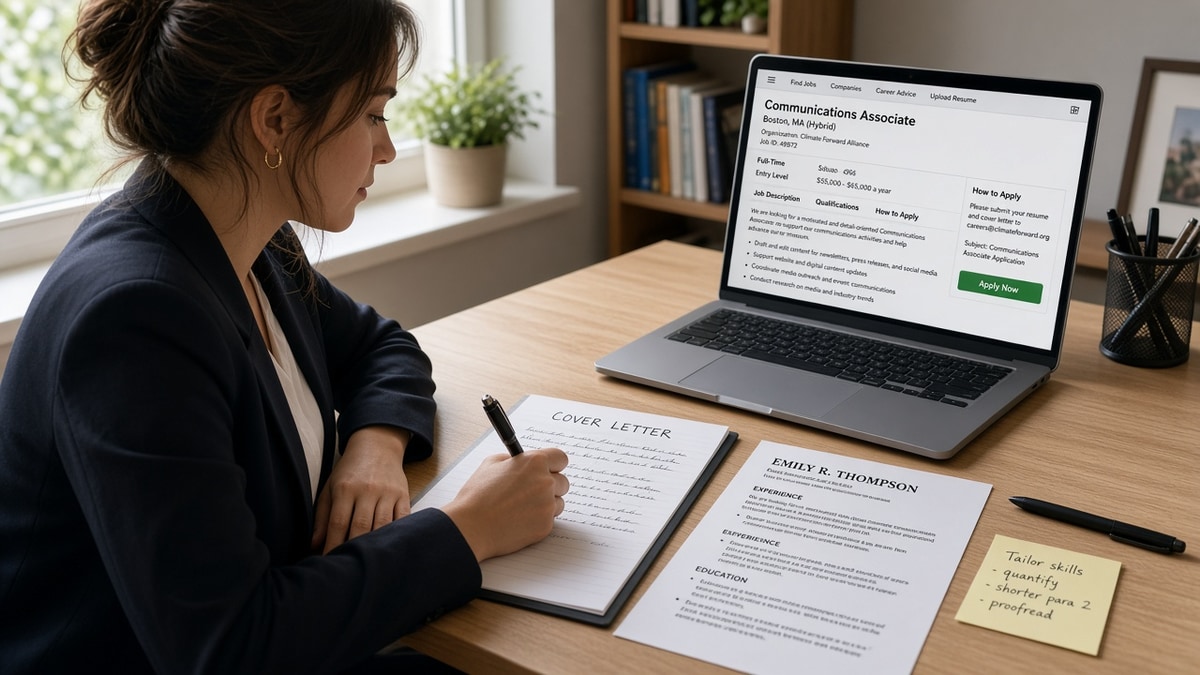 US Cover Letter for First Job: Recruiter Step Guide — HireFlow career guide