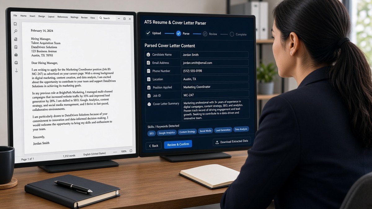 How US ATS Processes Cover Letters (What It Extracts) — HireFlow career guide