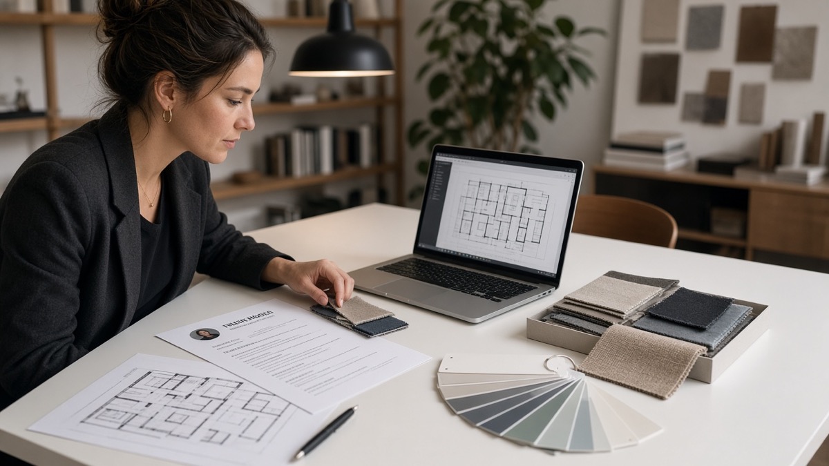 Interior Designer Resume No Degree — HireFlow career guide