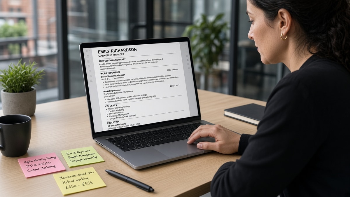 UK Entry-Level Marketing CV Tailoring Guide — HireFlow career guide
