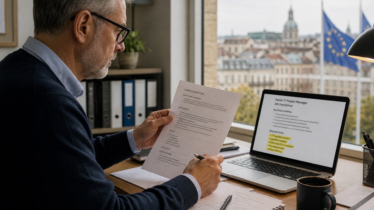 Job Match Tailoring for European Senior IT CVs — HireFlow career guide
