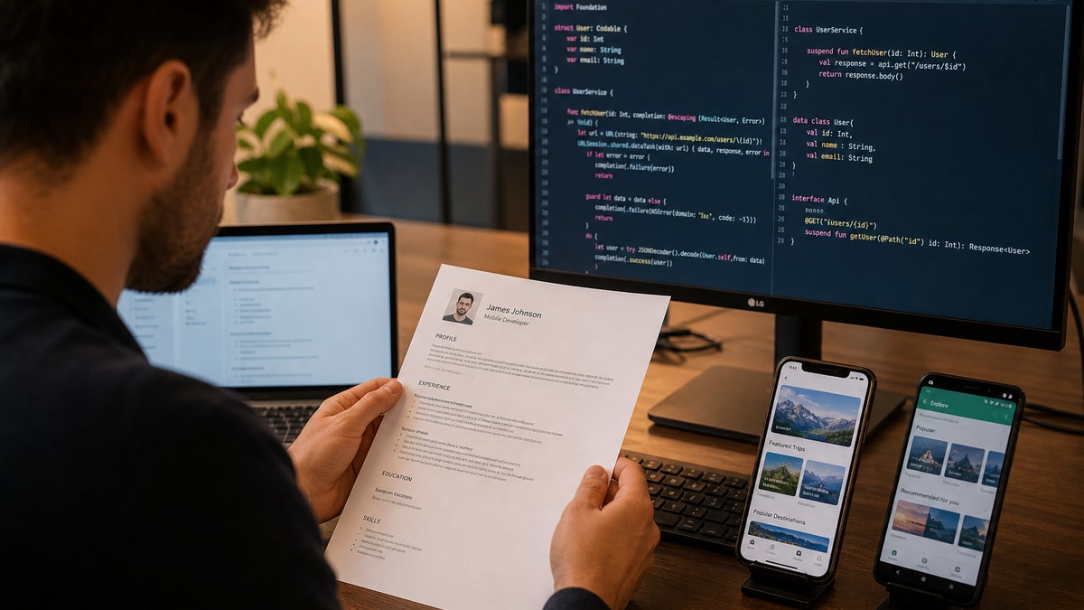 Mobile Developer Resume Keywords (iOS + Android) — HireFlow career guide