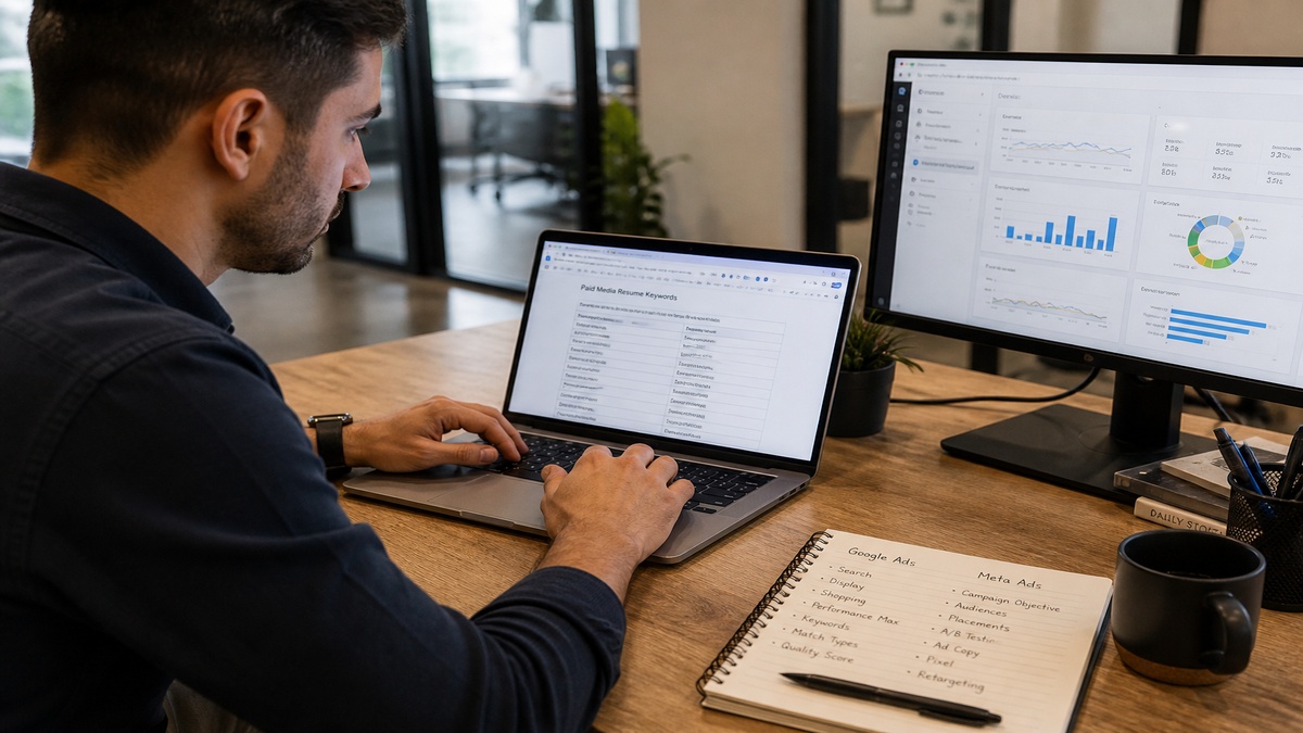 Paid Media Resume Keywords US ATS List | HireFlow — HireFlow career guide