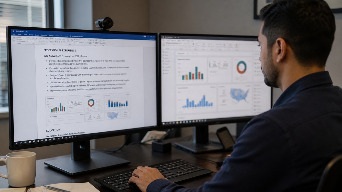 Power BI Resume Projects and Bullet Examples (US) | HireFlow — HireFlow career guide