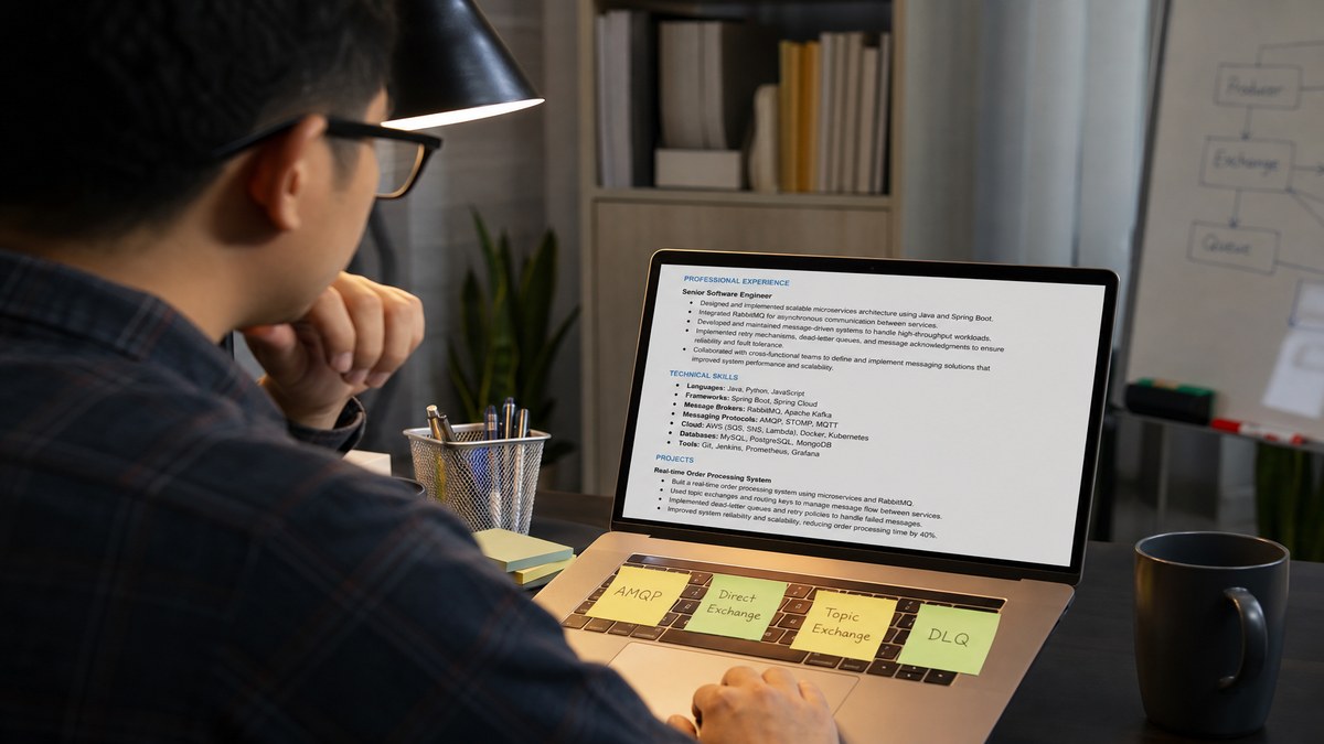 RabbitMQ Resume Keywords and Bullets for US Job Search — HireFlow career guide