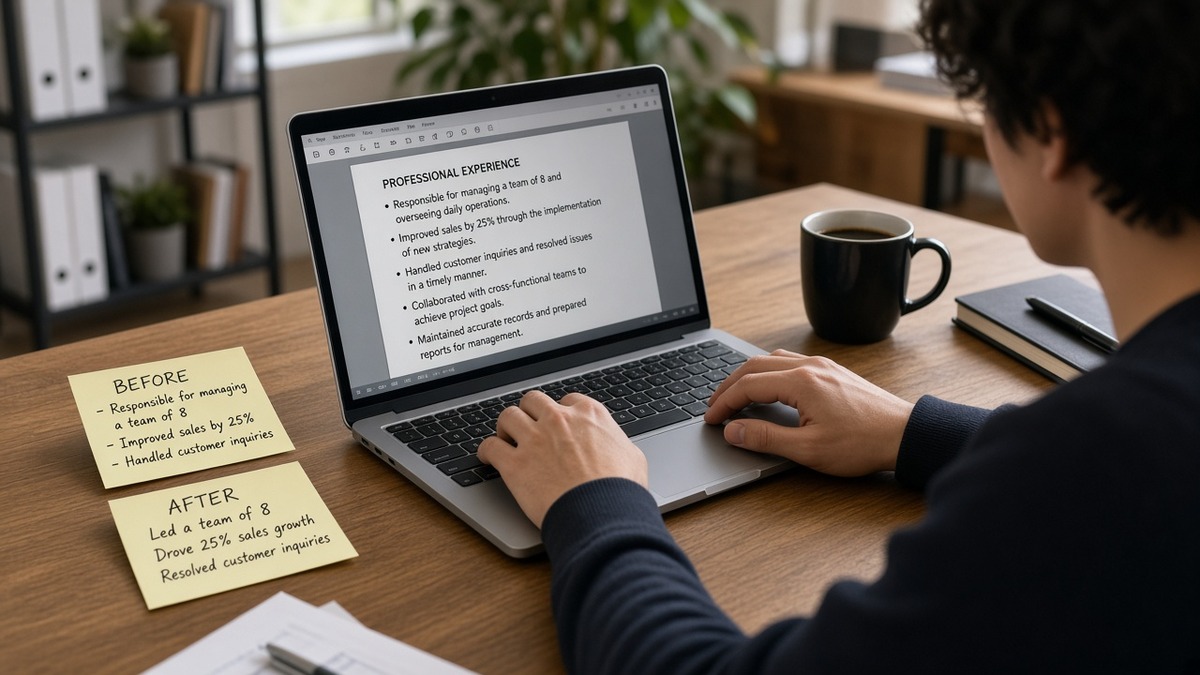 Refactoring Resume Bullets That Sound Weak — HireFlow career guide