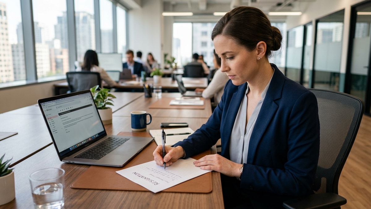 Resignation Letter Templates US Employees: Good-Term Guide — HireFlow career guide