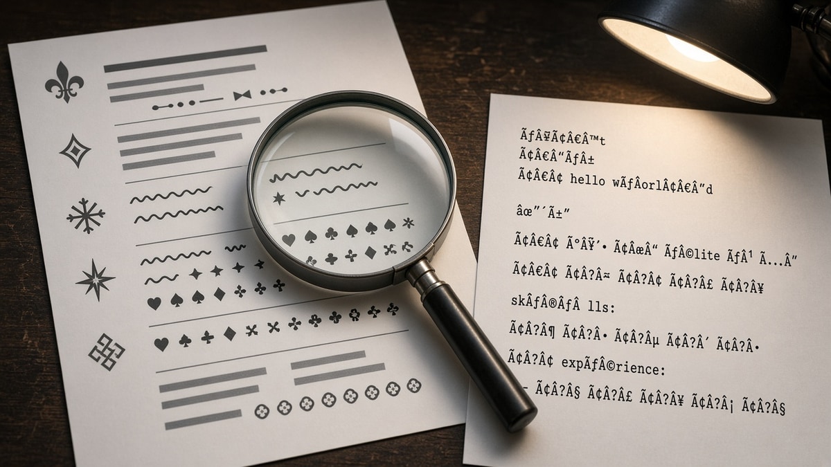 Resume Symbols That Break Parsing in US ATS — HireFlow career guide