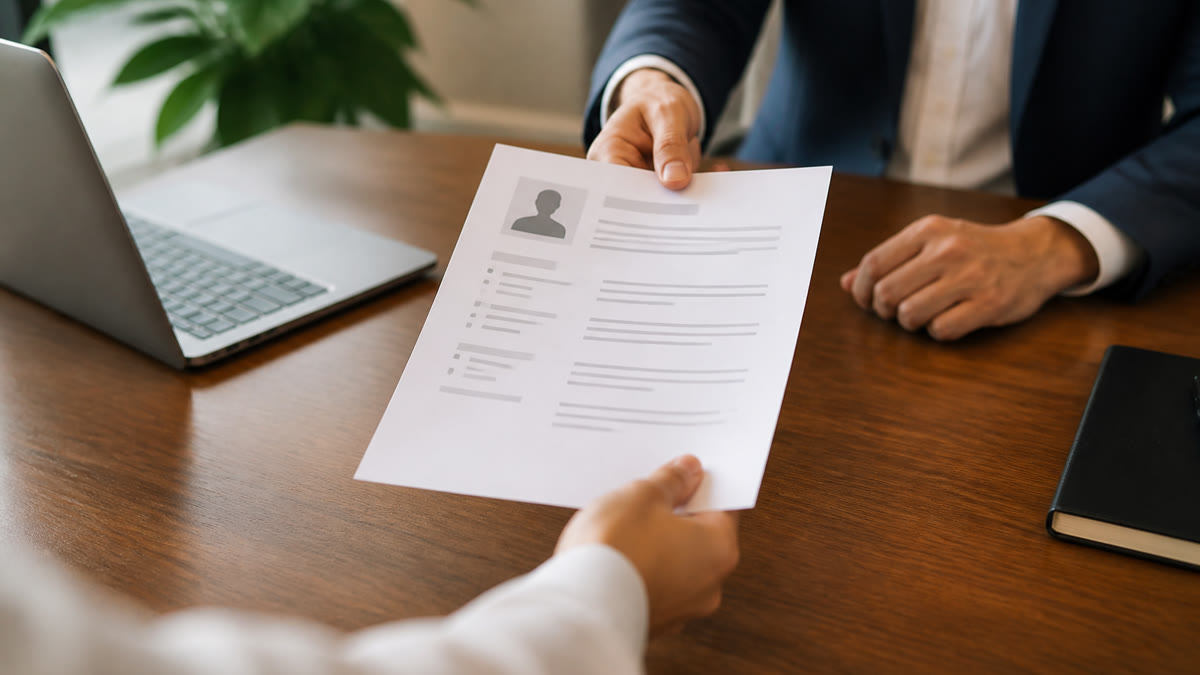 Job seeker preparing a separate professional references sheet instead of listing contacts on a one-page resume