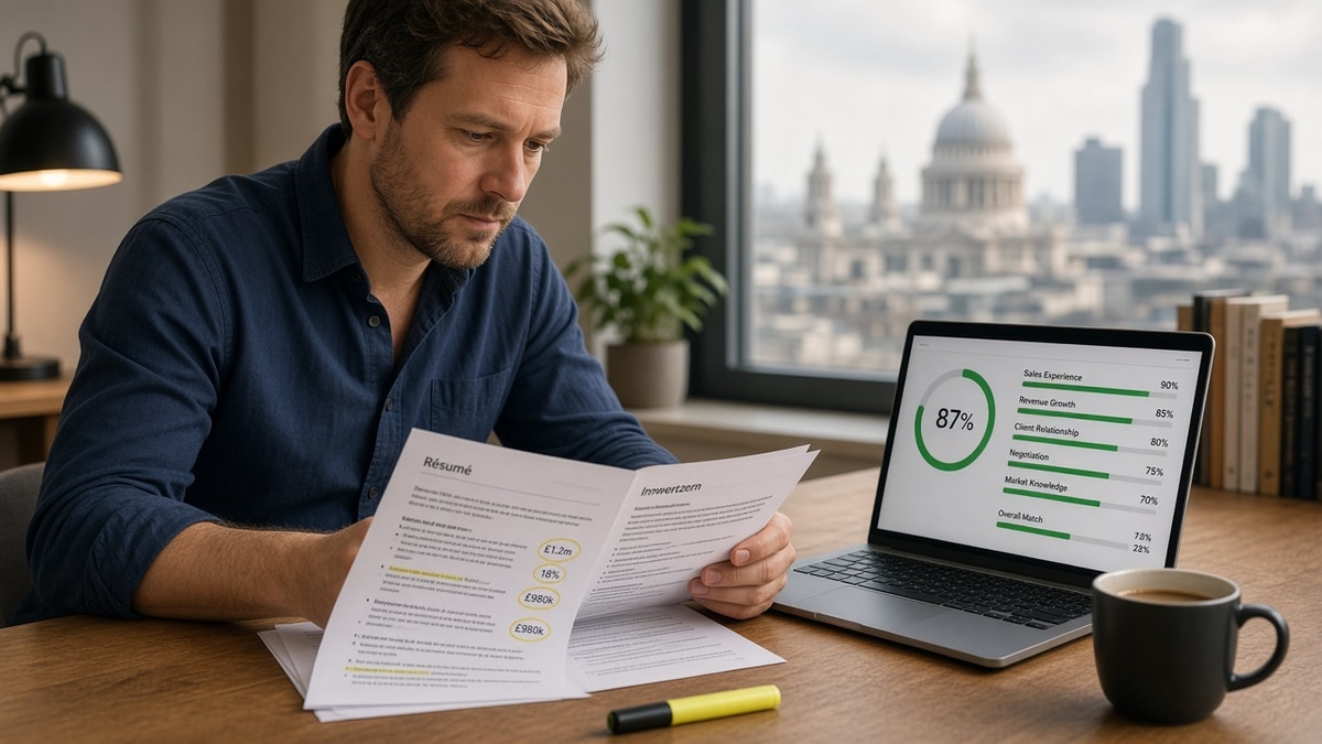 UK Mid-Level Sales CV Job Match Tailoring Guide — HireFlow career guide