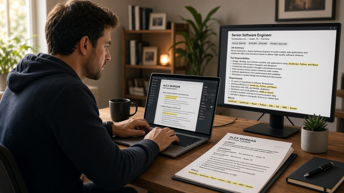 US Mid-Level SWE Job Match Tailoring: Step Guide — HireFlow career guide