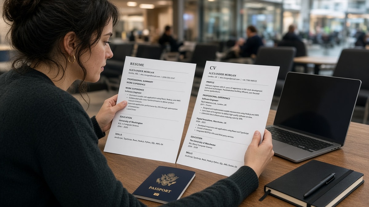 US Resume vs UK CV: Key Differences — HireFlow career guide
