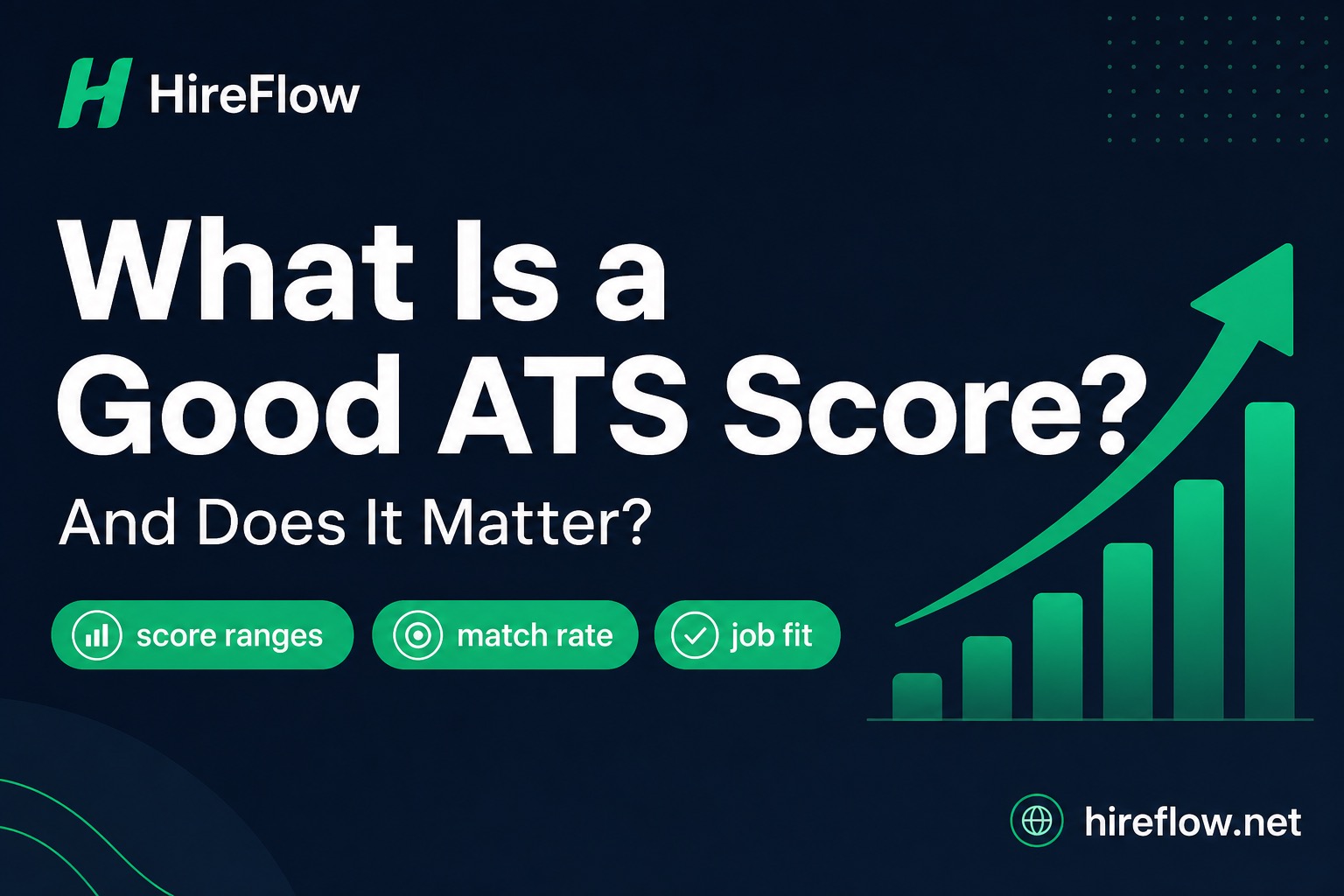 What is a good ATS score guide for job seekers on hireflow.net